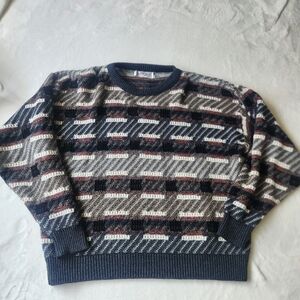 Vintage Jantzen Acrylic Grunge‎ Grandpa Sweater Adult Medium Made In USA